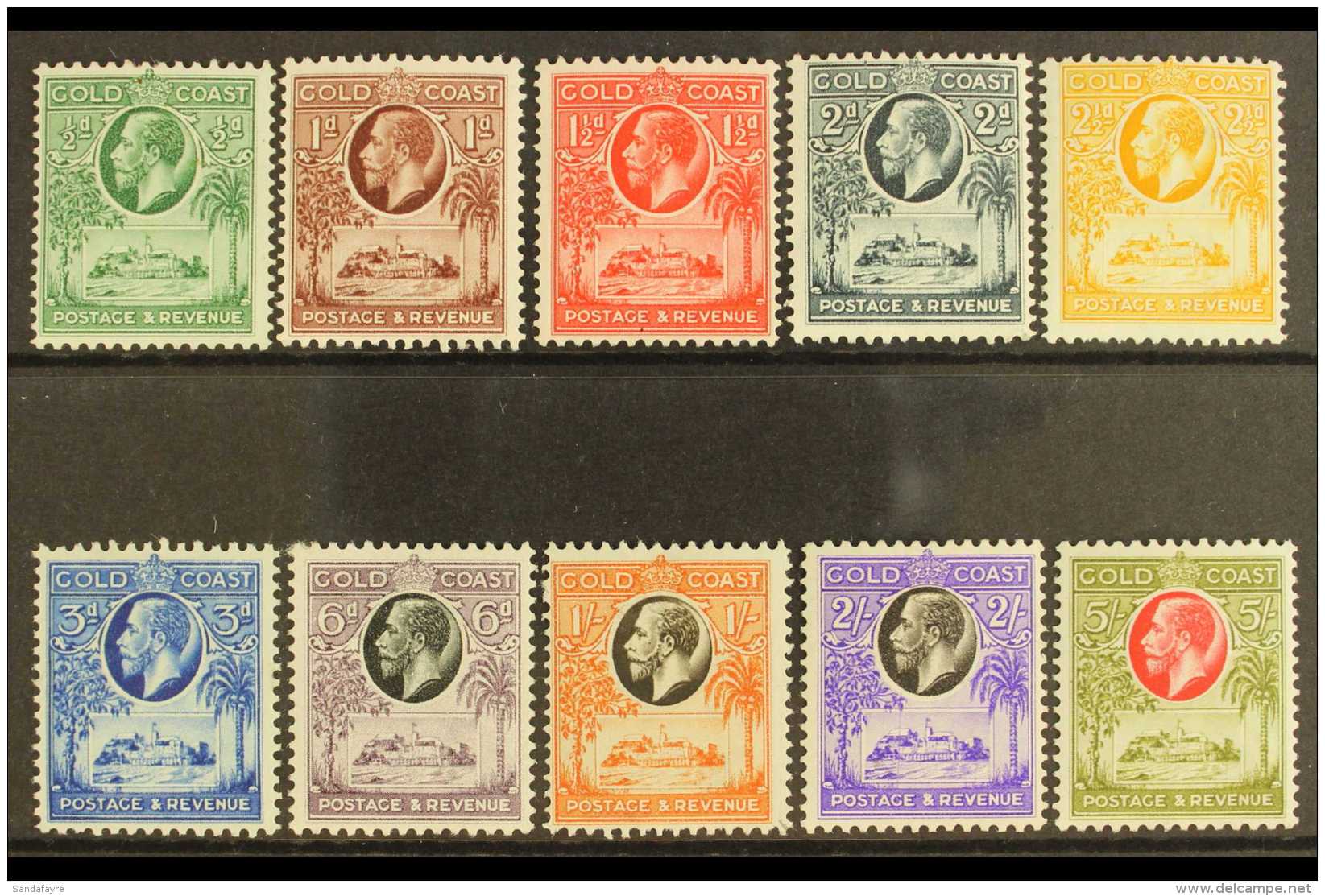 1928 Complete Definitive Set, SG 103/112, Fine Mint. (10 Stamps) For More Images, Please Visit... - Costa D'Oro (...-1957)