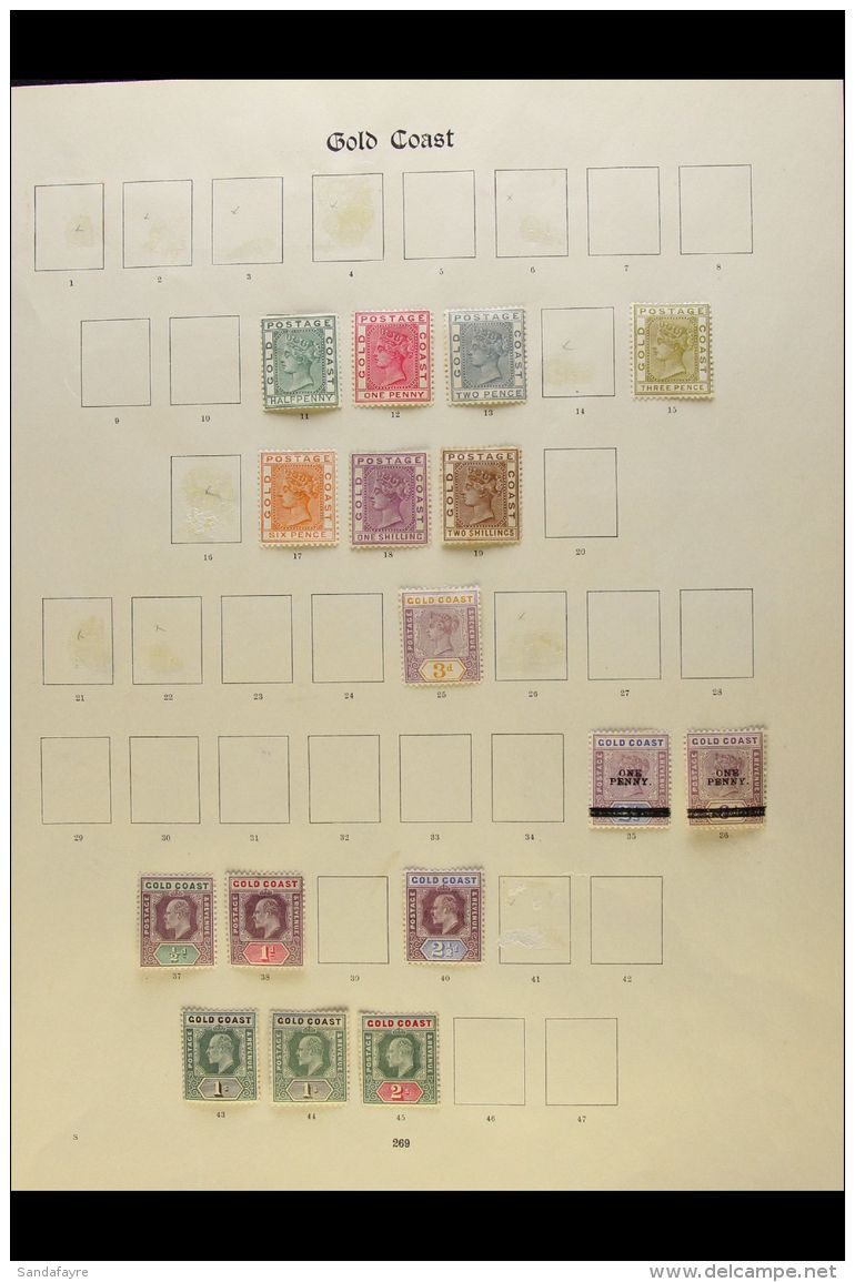 1884-1937 MINT COLLECTION On Leaves, Inc 1884-91 Set (ex 2&frac12;d &amp; 4d), 1901 Both Surcharges, 1902 To 1s... - Costa D'Oro (...-1957)
