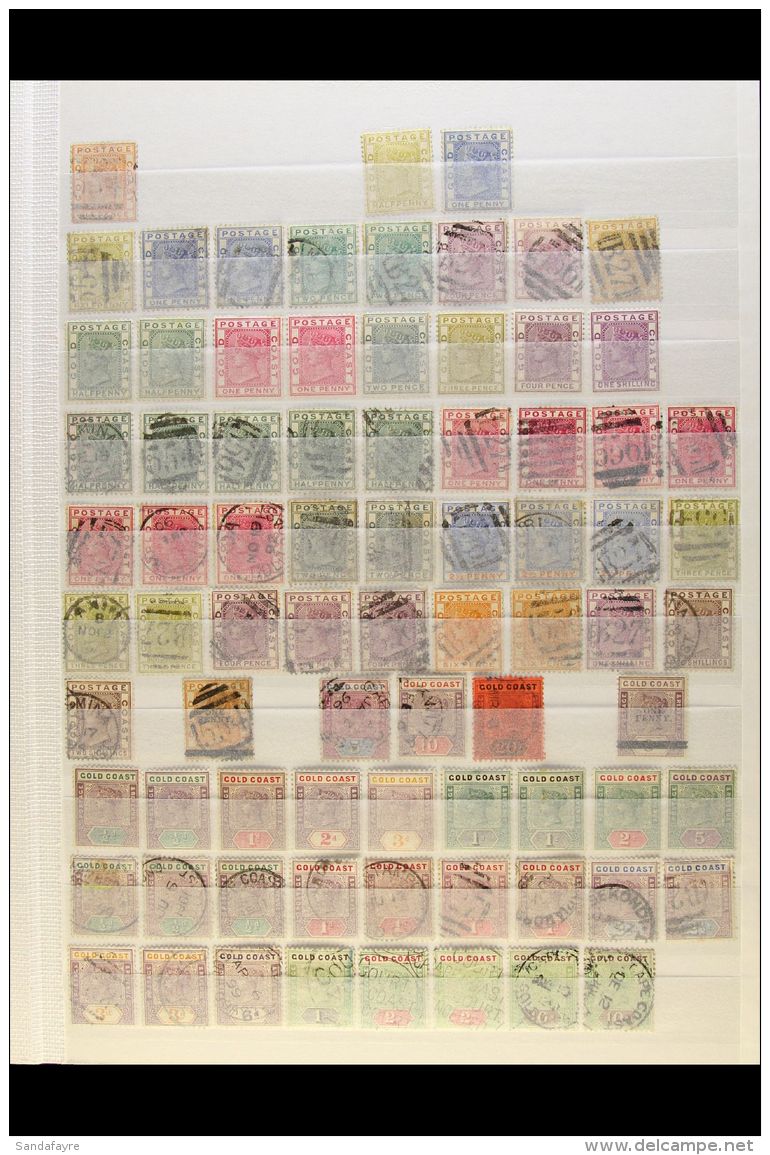 1875-1953 ATTRACTIVE OLD COLLECTION On Stock Pages, Mint &amp; Used, Inc 1875-76 6d Used (thin), 1876-84 Set Used,... - Côte D'Or (...-1957)