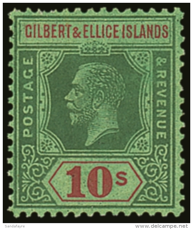 1922-27 10s Green &amp; Red/emerald, SG 35, Never Hinged Mint For More Images, Please Visit... - Îles Gilbert Et Ellice (...-1979)