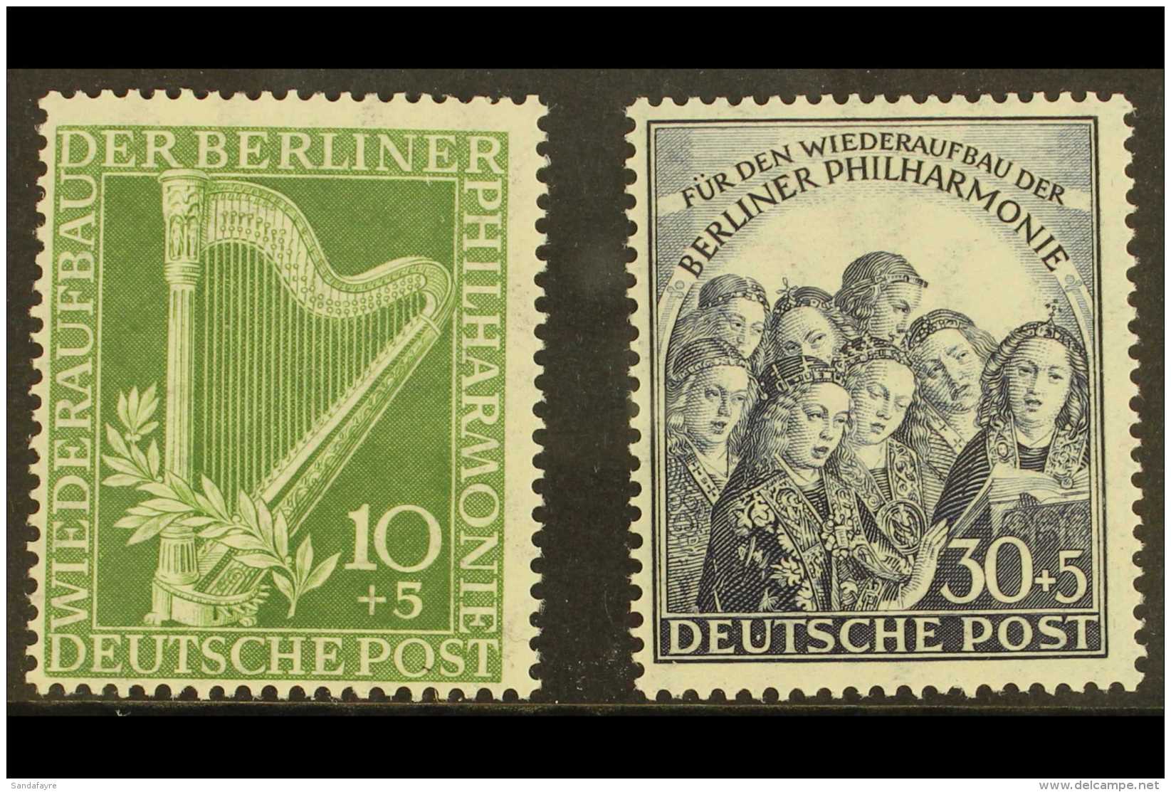 1950 Berlin Philharmonic Set, Mi 72/73, SG B72/73, Never Hinged Mint (2 Stamps) For More Images, Please Visit... - Autres & Non Classés