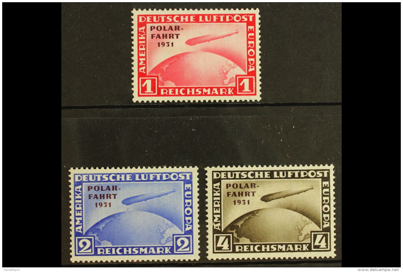 1931 Airmails, Polar Flight Of Zeppelin Set, Mi 456/8, Mint (3). For More Images, Please Visit... - Altri & Non Classificati