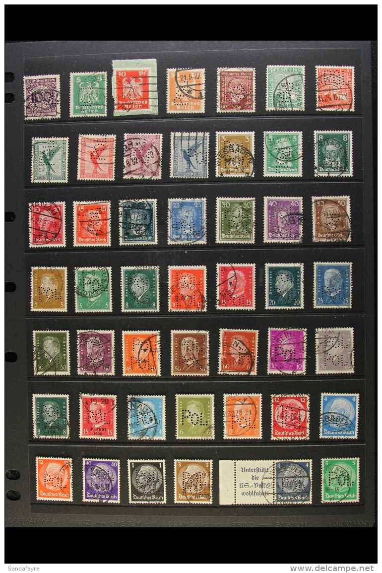 1923-1954 "POL" POLICE PERFIN COLLECTION A Fine Used ALL DIFFERENT Array Of Stamps With "POL" Perfins. Arranged... - Altri & Non Classificati