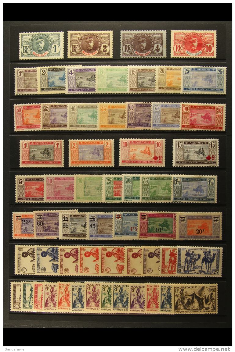 MAURITANIA 1906-82 ALL DIFFERENT FINE MINT COLLECTION Presented On Stock Pages. An Attractive Range With Useful... - Autres & Non Classés