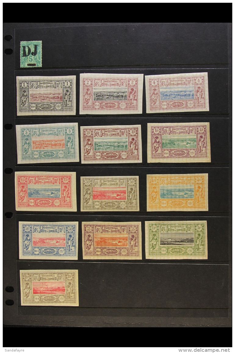 FRENCH SOMALI COAST 1894-1903 All Different Mint Collection Which Includes 1894 5c With "DJ" Overprint (this With... - Altri & Non Classificati