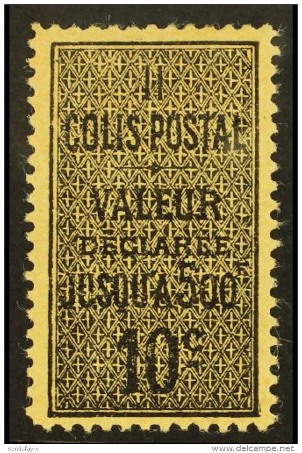 ALGERIA PARCEL POST 1899 10c Black On Yellowish, Type I, Yv 2a, Very Fine Mint. For More Images, Please Visit... - Autres & Non Classés