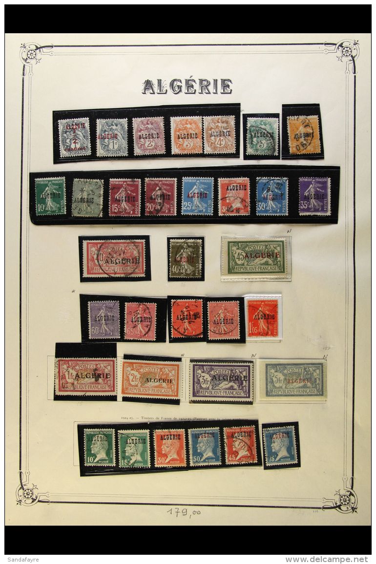 ALGERIA 1924-1958 COMPREHENSIVE COLLECTION On Leaves, All Different Mint &amp; Used Stamps, Almost COMPLETE For... - Altri & Non Classificati