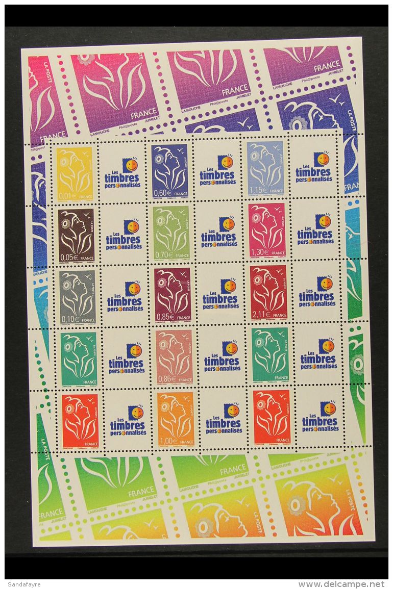 2007 PERSONALIZED STAMPS. Marianne COMPLETE SHEETLETS Of Personalized Stamps - Both 'Ceres Service Philatelique De... - Autres & Non Classés