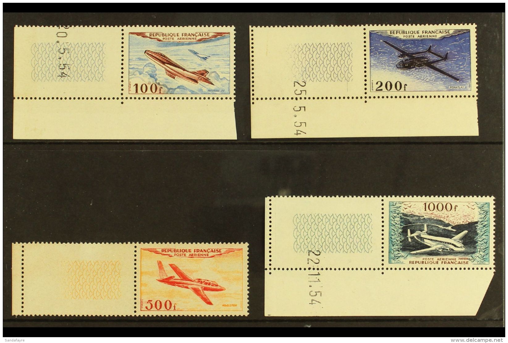 1954 Airmails, Aeroplanes Set, Yvert 30/3, SG 1194/7, Never Hinged Mint (4) For More Images, Please Visit... - Autres & Non Classés