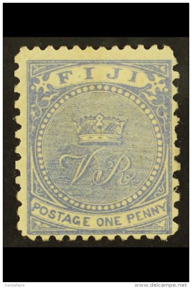 1886-88 1d Dull Blue, Perf 11&frac34; X 10, SG 51a, Fine Mint. For More Images, Please Visit... - Fidschi-Inseln (...-1970)