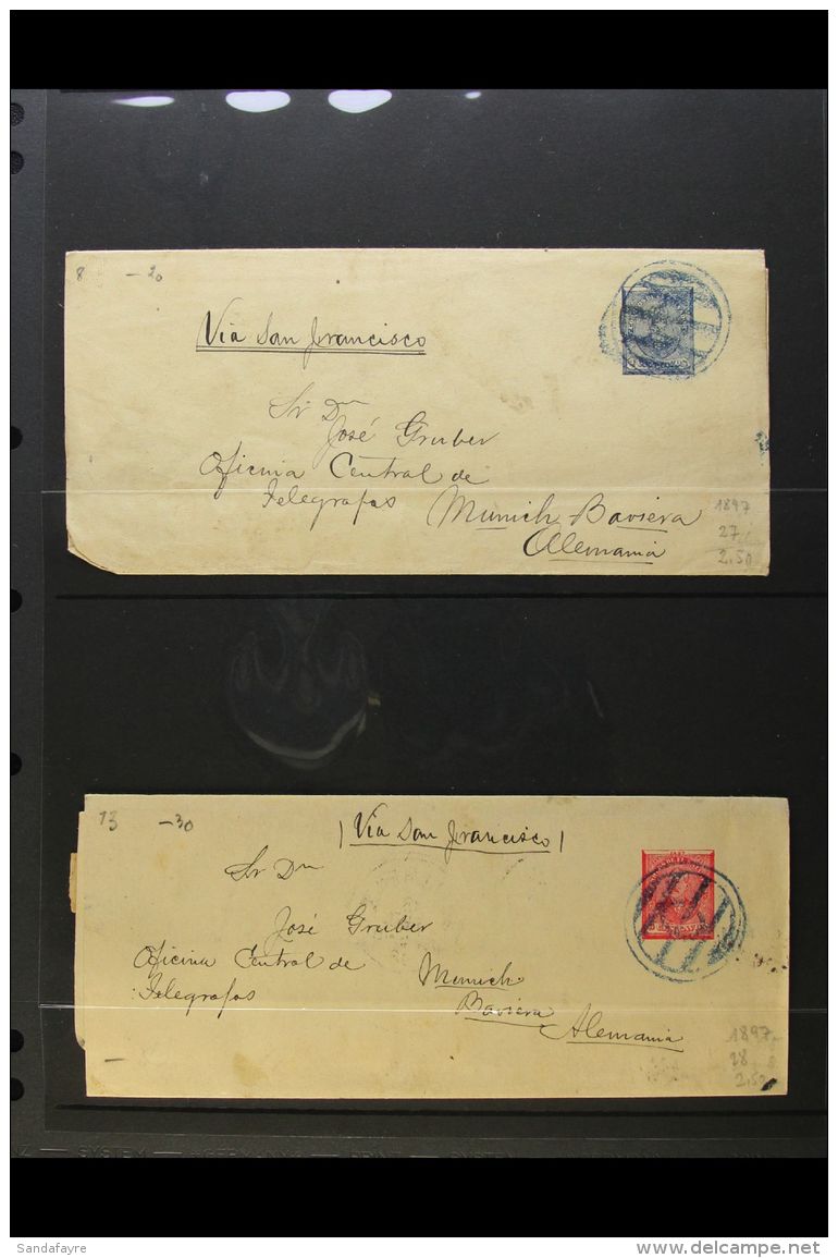 POSTAL STATIONERY COVERS / POSTAL HISTORY. An Interesting Collection Of P.S. Covers &amp; Wrappers Dating From The... - Salvador