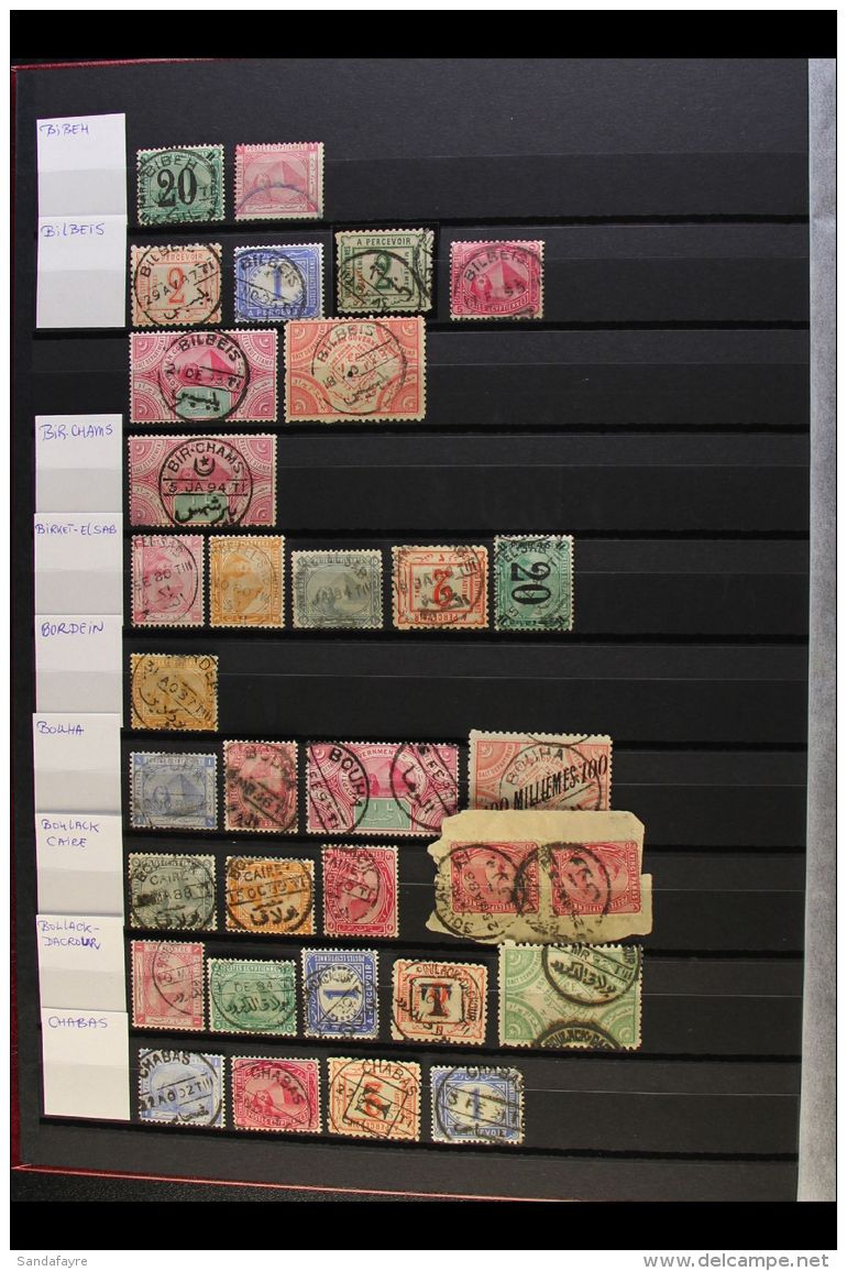 POSTMARKS OF THE 19TH CENTURY COLLECTION. A Beautiful Collection Of Chiefly Pyramid Stamps (with Some Additional... - Altri & Non Classificati