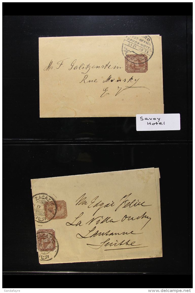 POSTAL STATIONERY 1880s-1900s Chiefly Used Collection Of 1m &amp; 2m Postal Stationery Wrappers, Domestic &amp;... - Autres & Non Classés