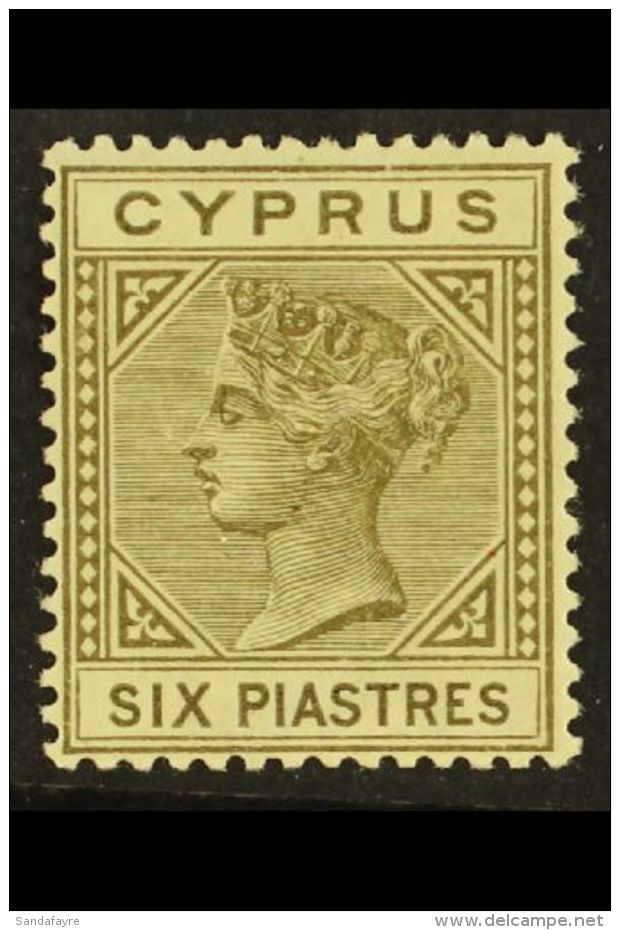 1882-86 6pi Olive-grey, Die I, Watermark Crown CA, SG 21, Fine Mint. For More Images, Please Visit... - Altri & Non Classificati