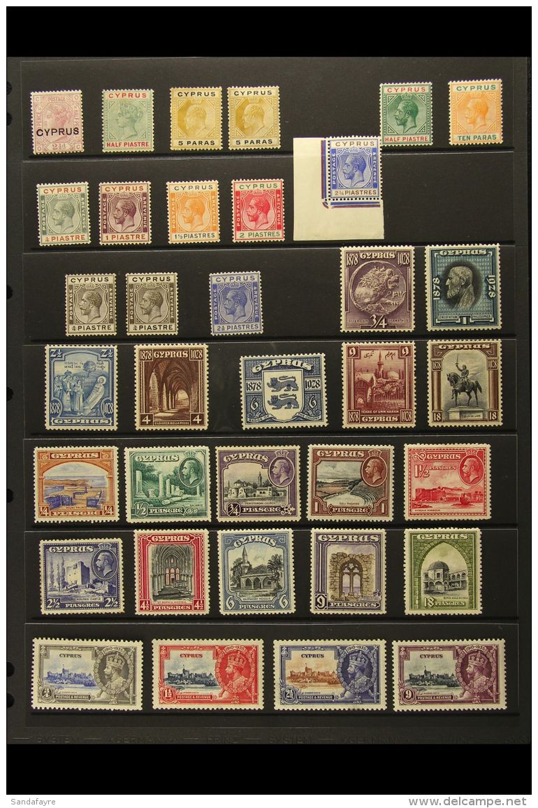 1880-1952 MINT COLLECTION Presented On Stock Pages. Includes 1880 2&frac12;d Rosy Mauve, KGV Defins To... - Altri & Non Classificati
