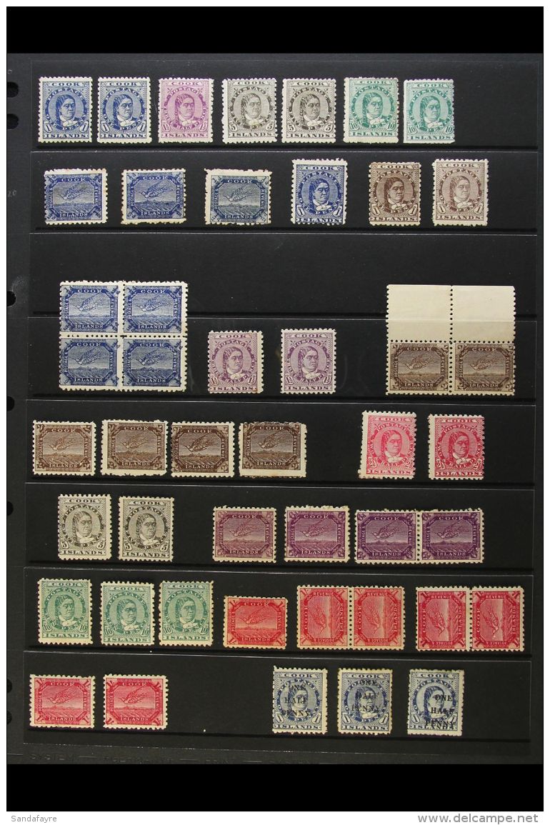 1893-1900 "QUEEN AND WHITE TERN" TYPES An Attractive Fresh Mint Collection Which Includes 1893-1900 (perf 12 X... - Cook