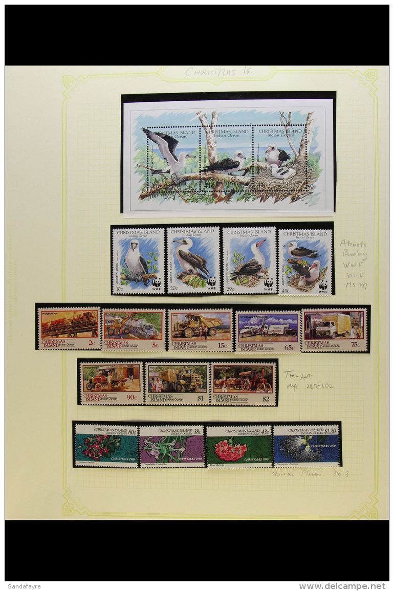 1983-2001 NEVER HINGED MINT COLLECTION A Beautiful All Different Collection On Album Pages With Hingeless Mounts,... - Christmas Island