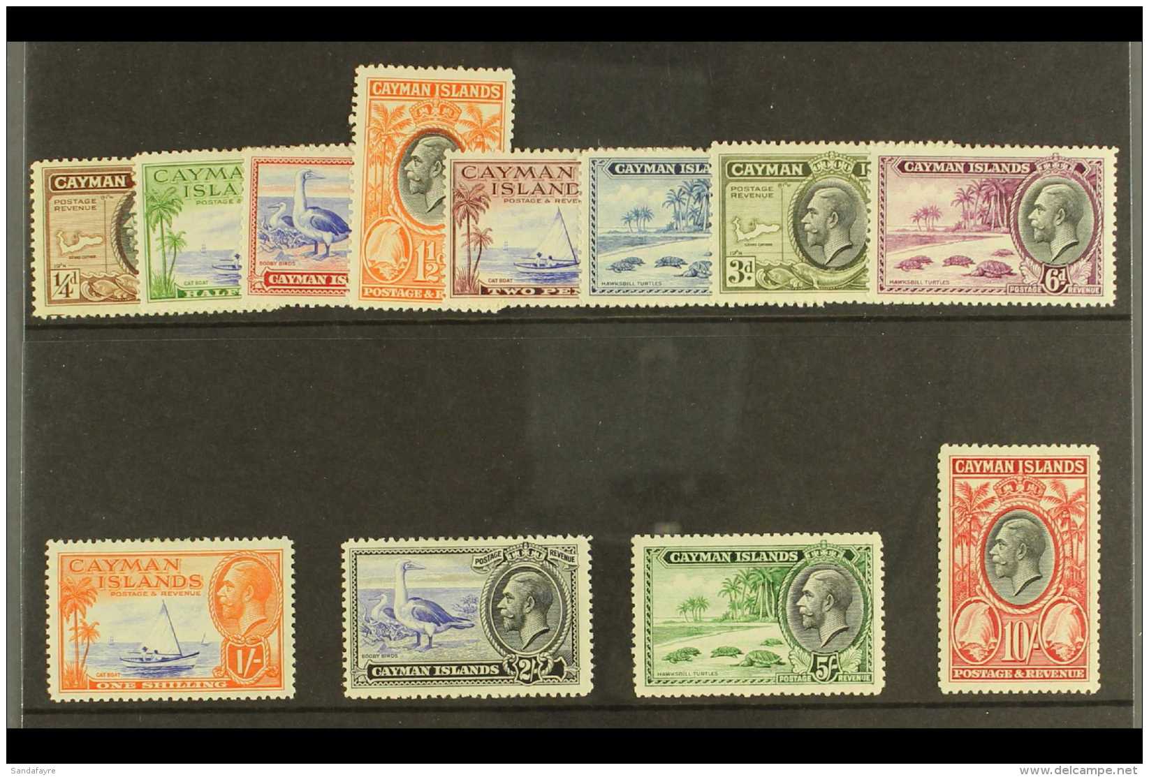 1935 KGV Pictorial Definitives Complete Set, SG 96/107, Very Fine Mint. Fresh And Attractive! (12 Stamps) For More... - Iles Caïmans