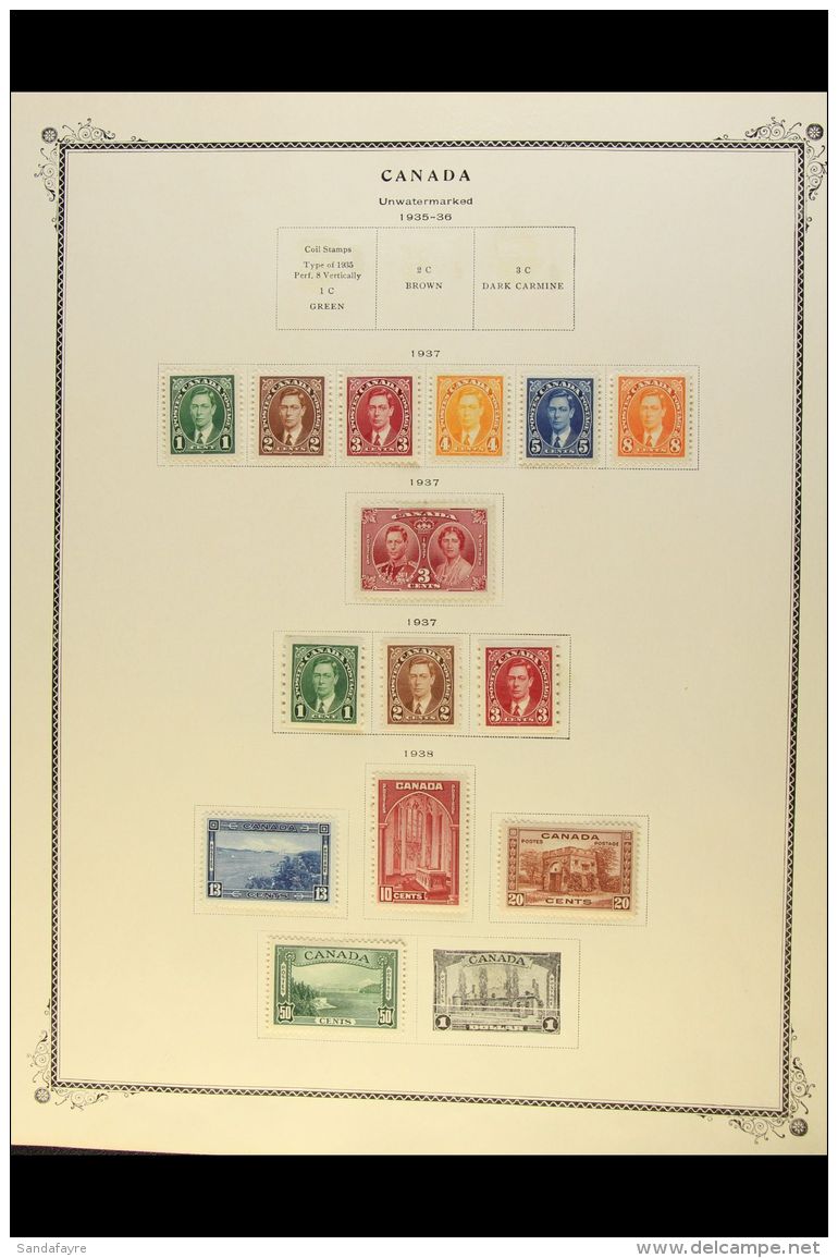 1937-72 FINE MINT / NHM COLLECTION CAT &pound;500+ Mostly Presented On Scott Album Pages. Includes 1937-38 Set To... - Autres & Non Classés