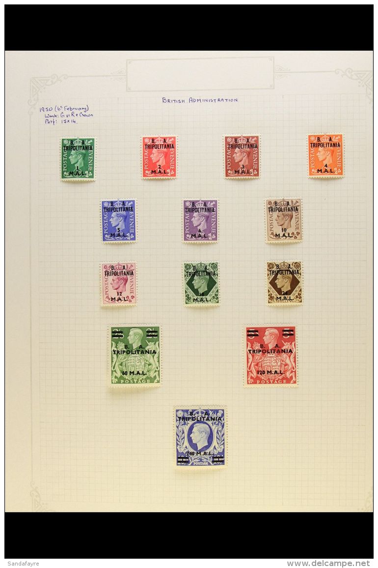 TRIPOLITANIA 1948-51 COMPLETE With 1948, 1950 And 1951 Set, And Both Postage Due Sets, SG T1/34, TD1/10, Very Fine... - Afrique Orientale Italienne