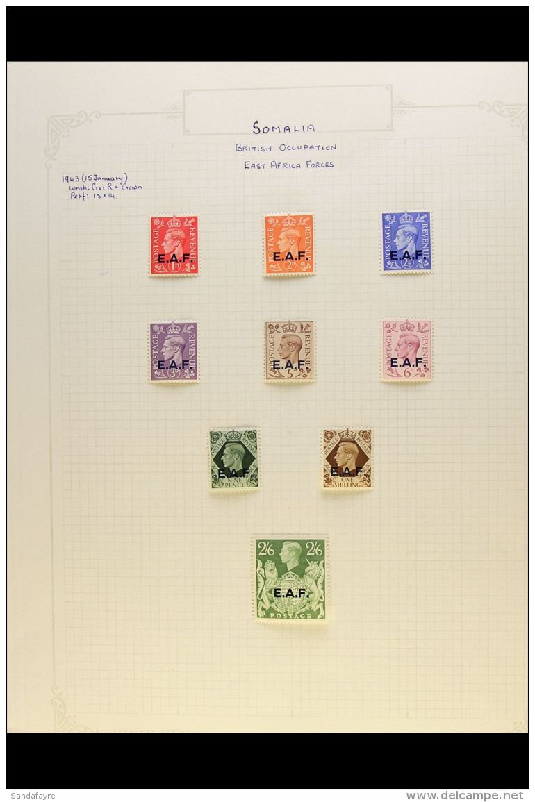 SOMALIA 1943-50 COMPLETE Fine Mint Collection, SG S1/31, Fine Mint. (31 Stamps) For More Images, Please Visit... - Africa Orientale Italiana