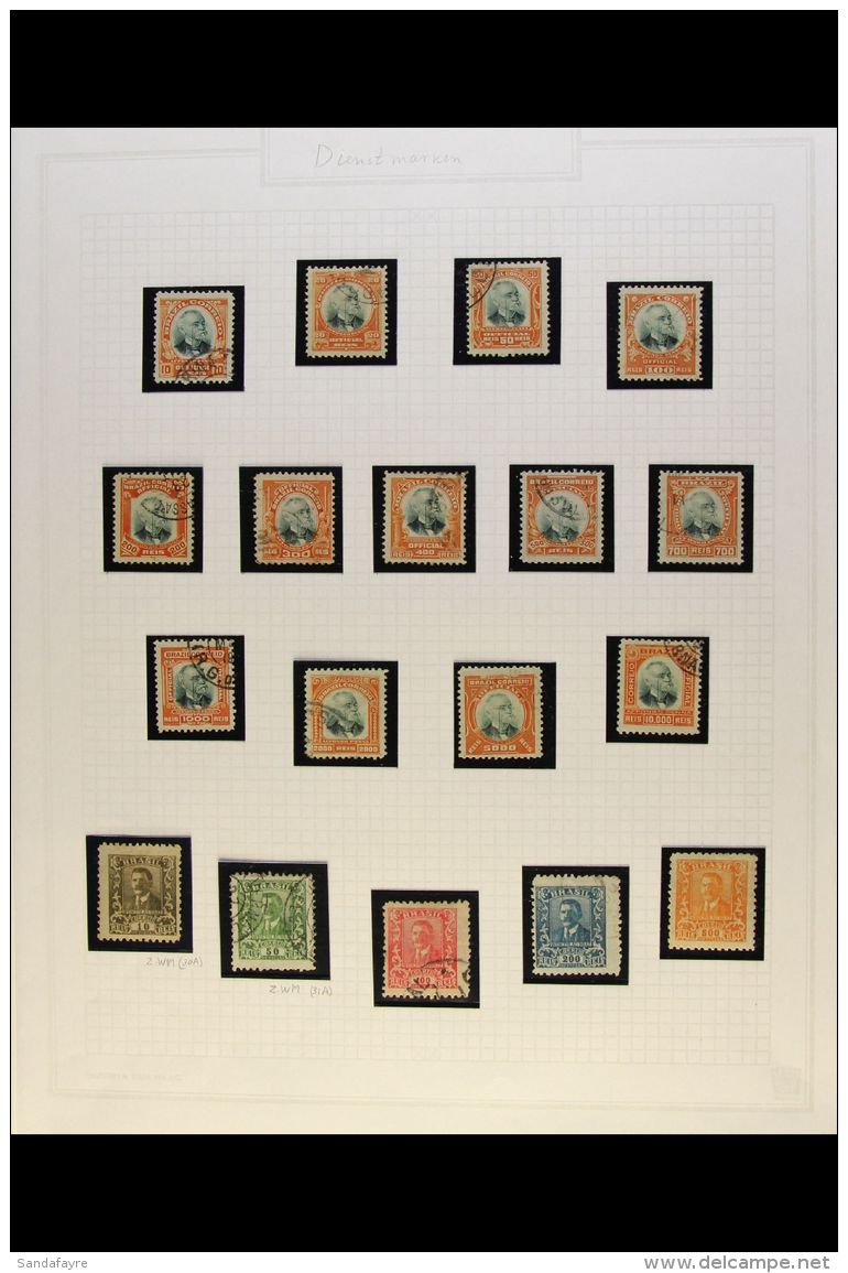 OFFICIALS 1906-19 Mint And Used Ranges On Album Pages, Includes 1906 Most Values To 10,000r Mint, The Complete Set... - Autres & Non Classés