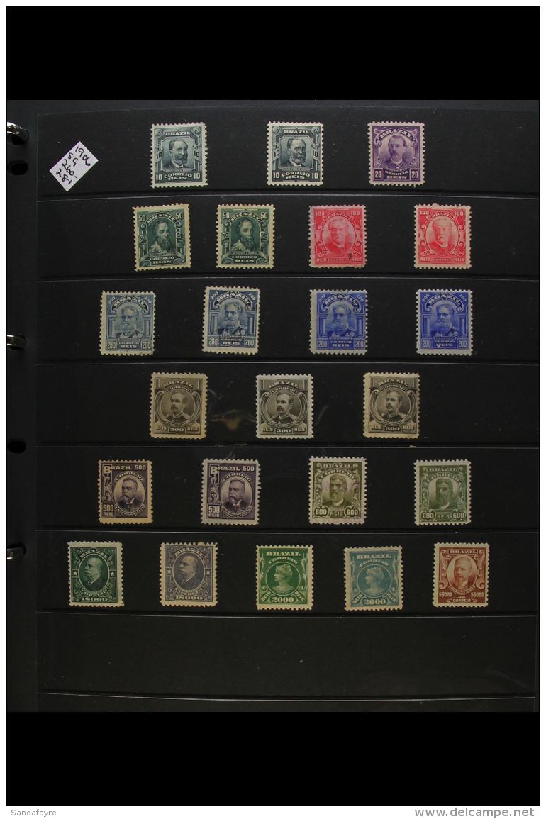 1900-1940 WITH A HIGH DEGREE OF COMPLETION Comprehensive Collection On Hagner Leaves In A Binder, Mint And Used... - Altri & Non Classificati