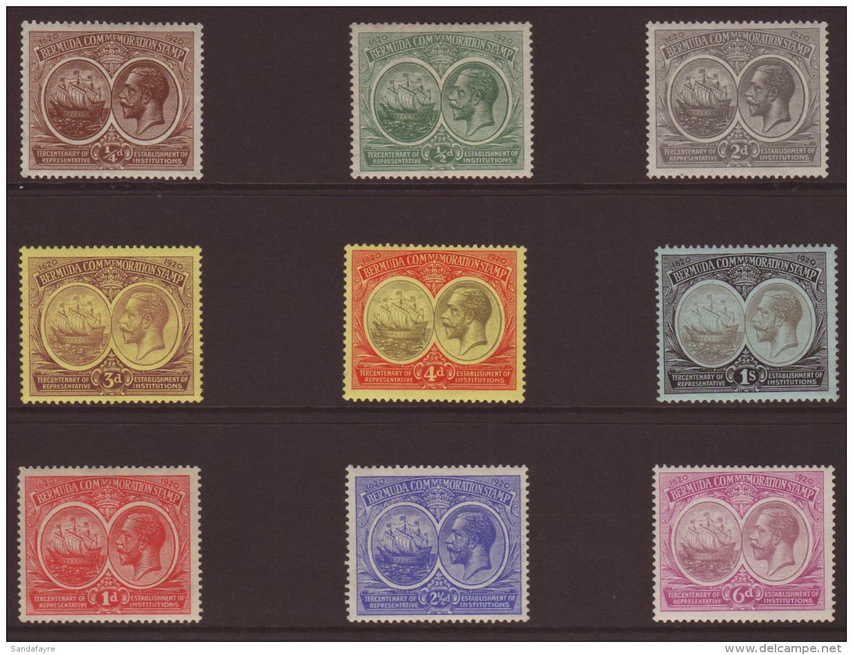 1920-21 Tercentenary (1st Issue) Complete Set, SG 59/67, Very Fine Mint. (9 Stamps) For More Images, Please Visit... - Bermudes