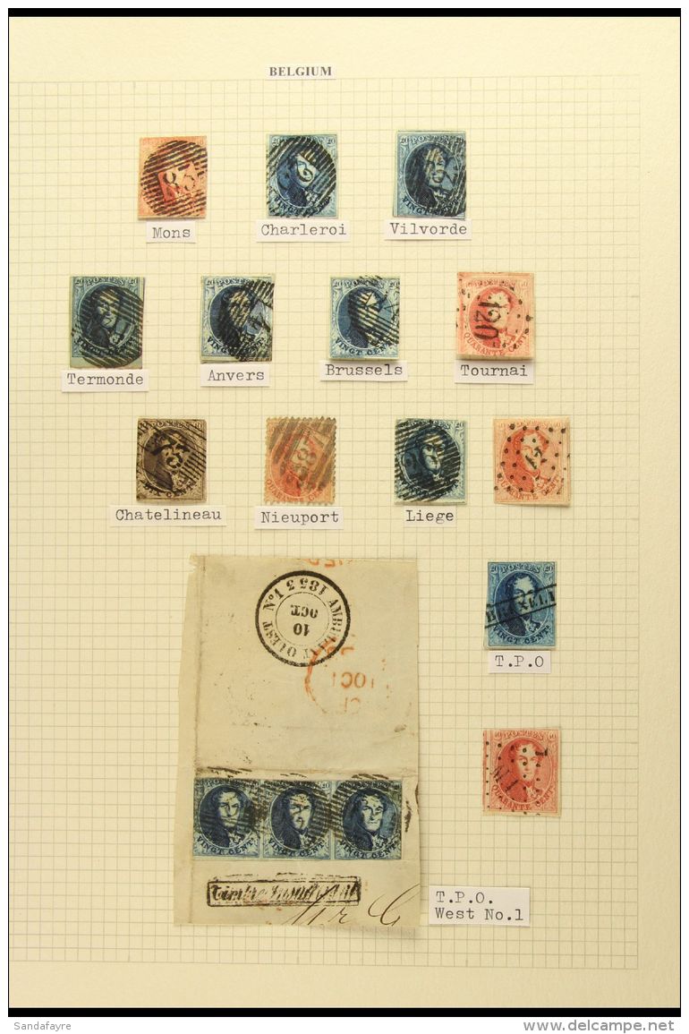 1851 - 1866 CANCELLATION COLLECTION Fine Used Collection On Pages With Good Range Of 1851- 1861 Imperfs With A... - Altri & Non Classificati