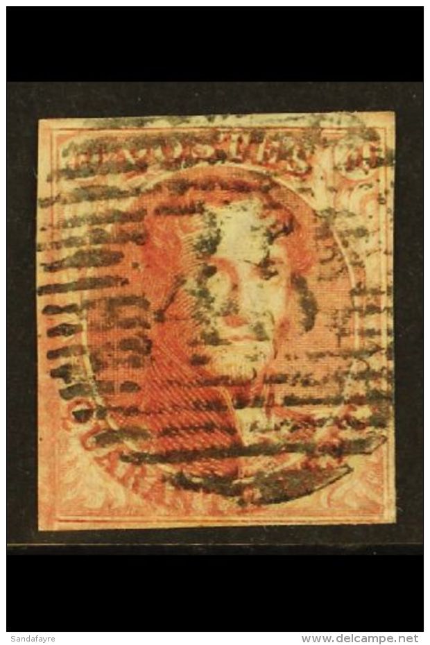 1849 40c Carmine IMPERF, SG 5 (Michel 5A), Fine Lightly Used With 4 Small To Large Margins, Fresh Original Colour... - Altri & Non Classificati