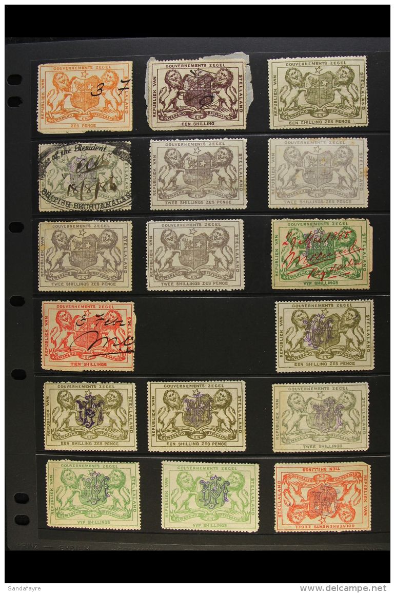 STELLALAND REVENUES ACCUMULATION Includes 1884 6d, 1s, 2s, 5s &amp; 10s Used, 1s6d &amp; 2s6d (x4) Mint, 1886 With... - Autres & Non Classés