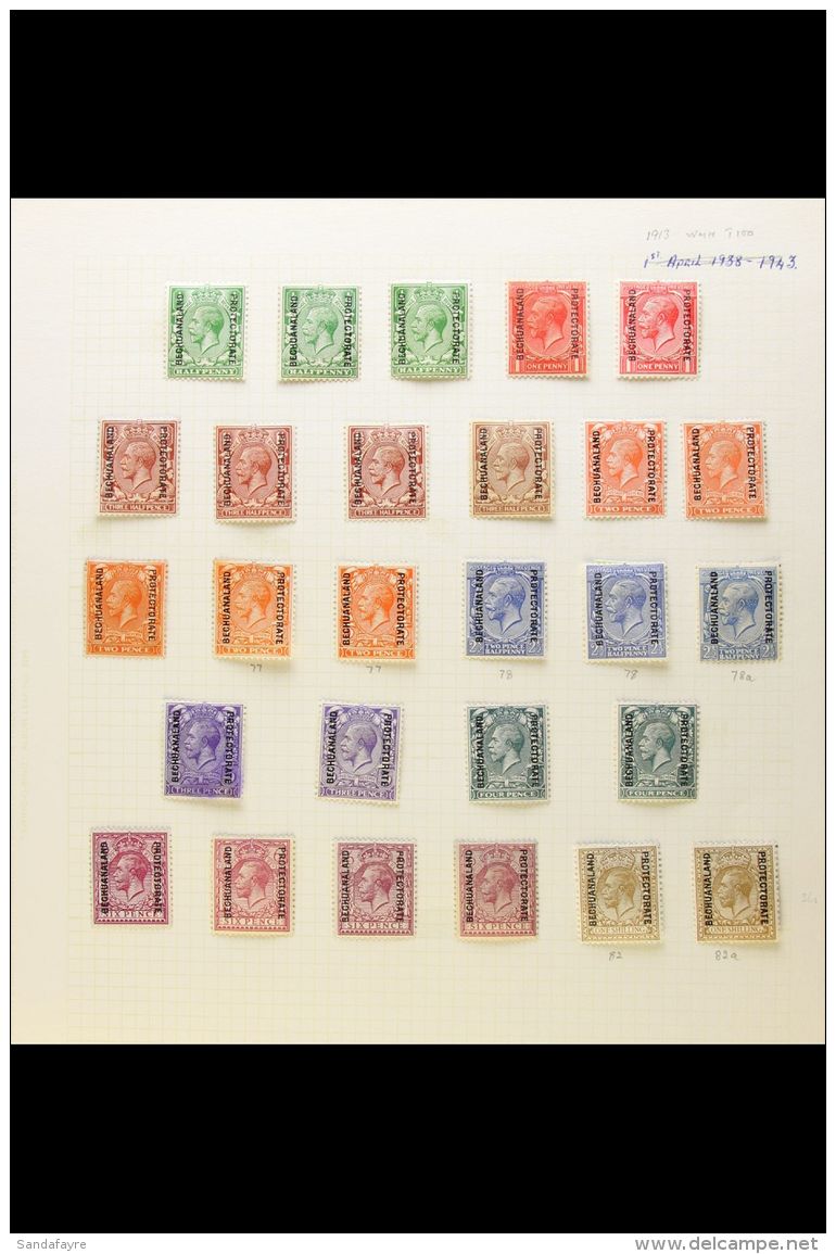1912 - 1948 GEO V COLLECTION Good Mint And Used Collection With Both Mint And Used Sets Including 1913 Set To 1s... - Andere & Zonder Classificatie