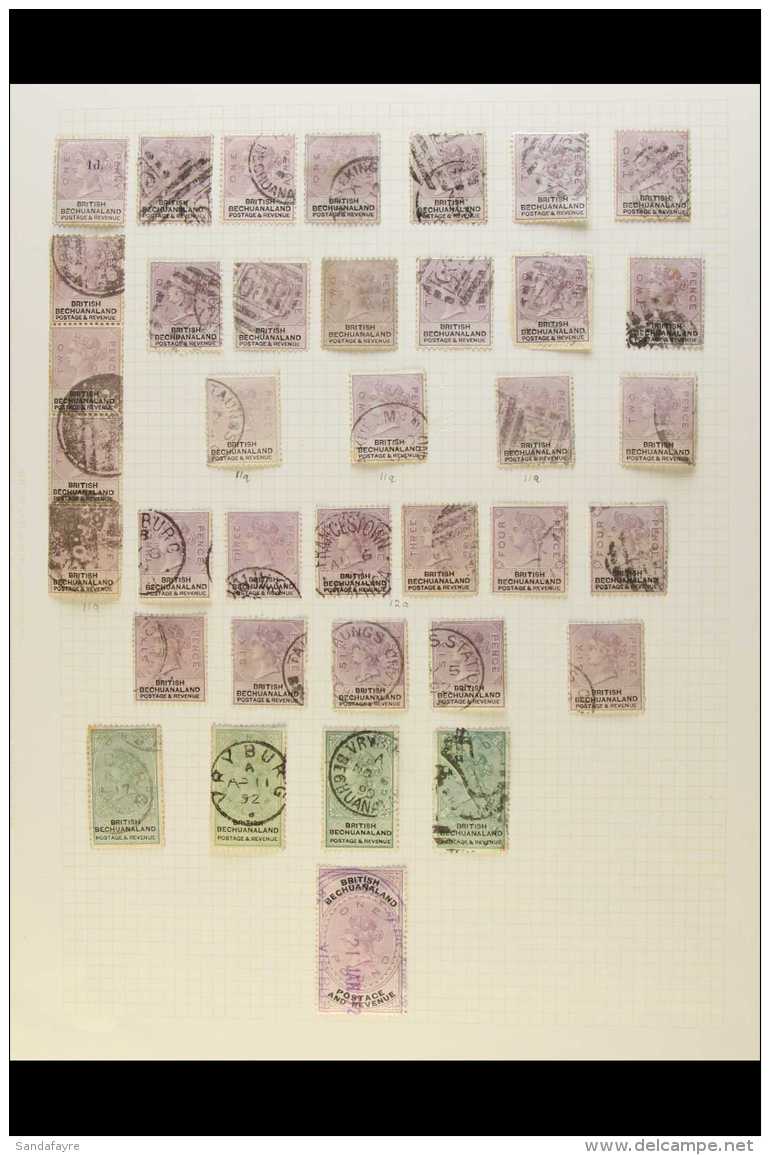 1885-1912 USED COLLECTION On Leaves, Inc 1885-87 3d &amp; 4d And Wmk Anchor Set To 6d (x2), 1888 Set To 2s... - Altri & Non Classificati