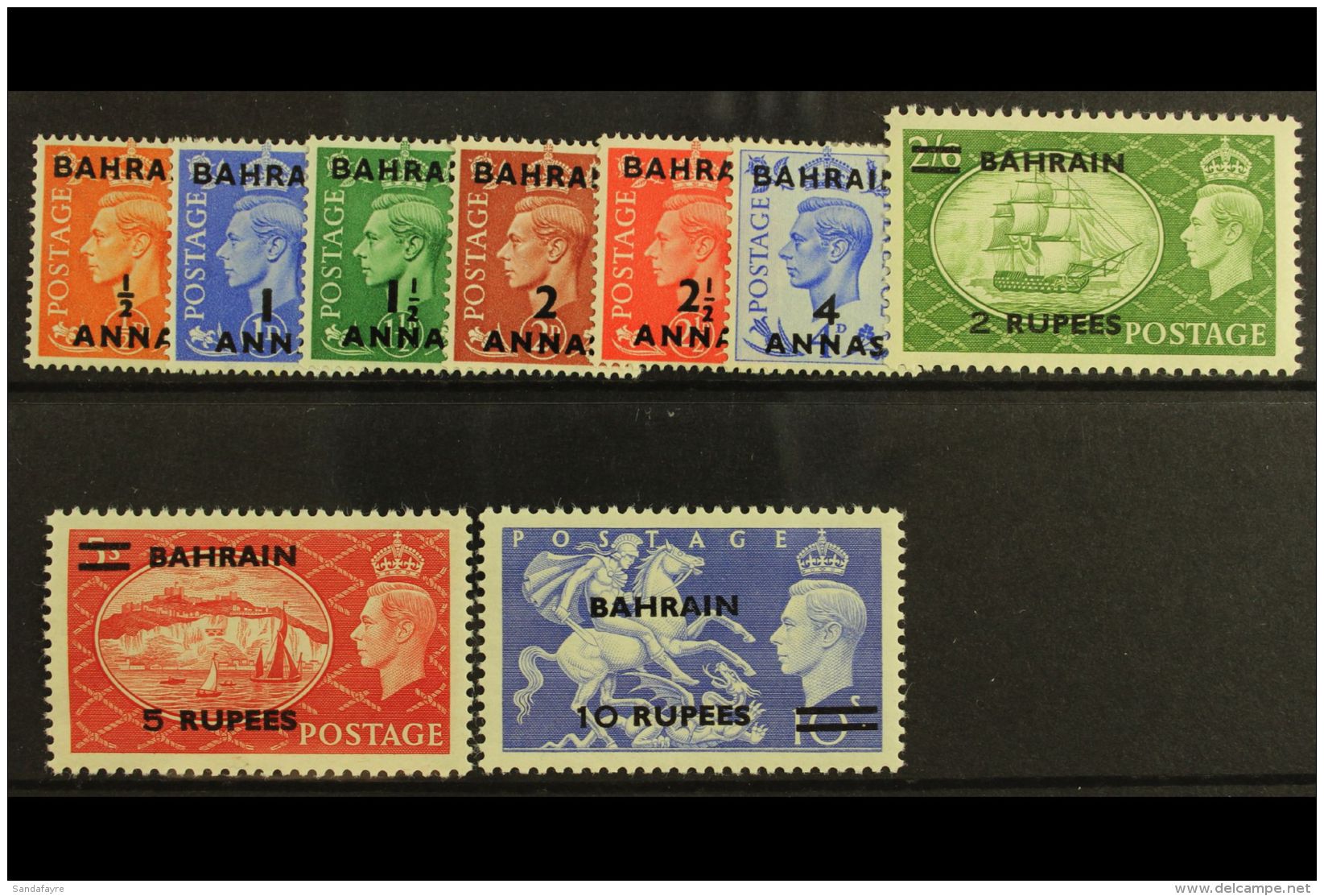 1950-51 Complete Set, SG 71/79, Fine Mint. (9) For More Images, Please Visit... - Bahrein (...-1965)
