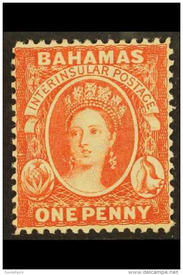 1863-77 1d Scarlet-vermilion, Bright Shade, Wmk Crown CC REVERSED, Perf.14, SG 33x, Never Hinged Mint, BP Basel... - Altri & Non Classificati