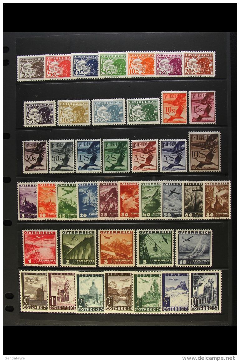 1925-47 AIRMAIL SETS Incl. 1925-30 Set Of 21, 1935 Pictorial Set Of 15 And 1947 Set Of 7, Mi 468/87, 598/612,... - Autres & Non Classés