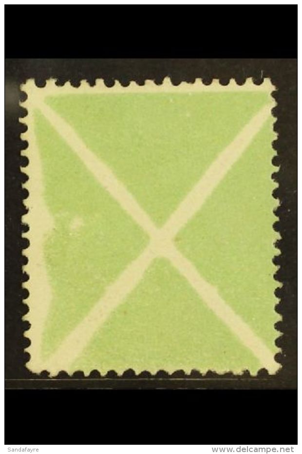 1858-59 St Andrew's Cross (Andreaskreuze) Green Large Size Type I (see Note After SG 27), Very Fine Unused No Gum,... - Altri & Non Classificati