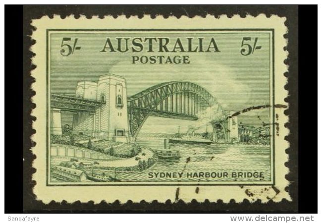 1932 5s Blue Green "Sydney Harbour Bridge", SG 143, Fine Cds Used For More Images, Please Visit... - Autres & Non Classés