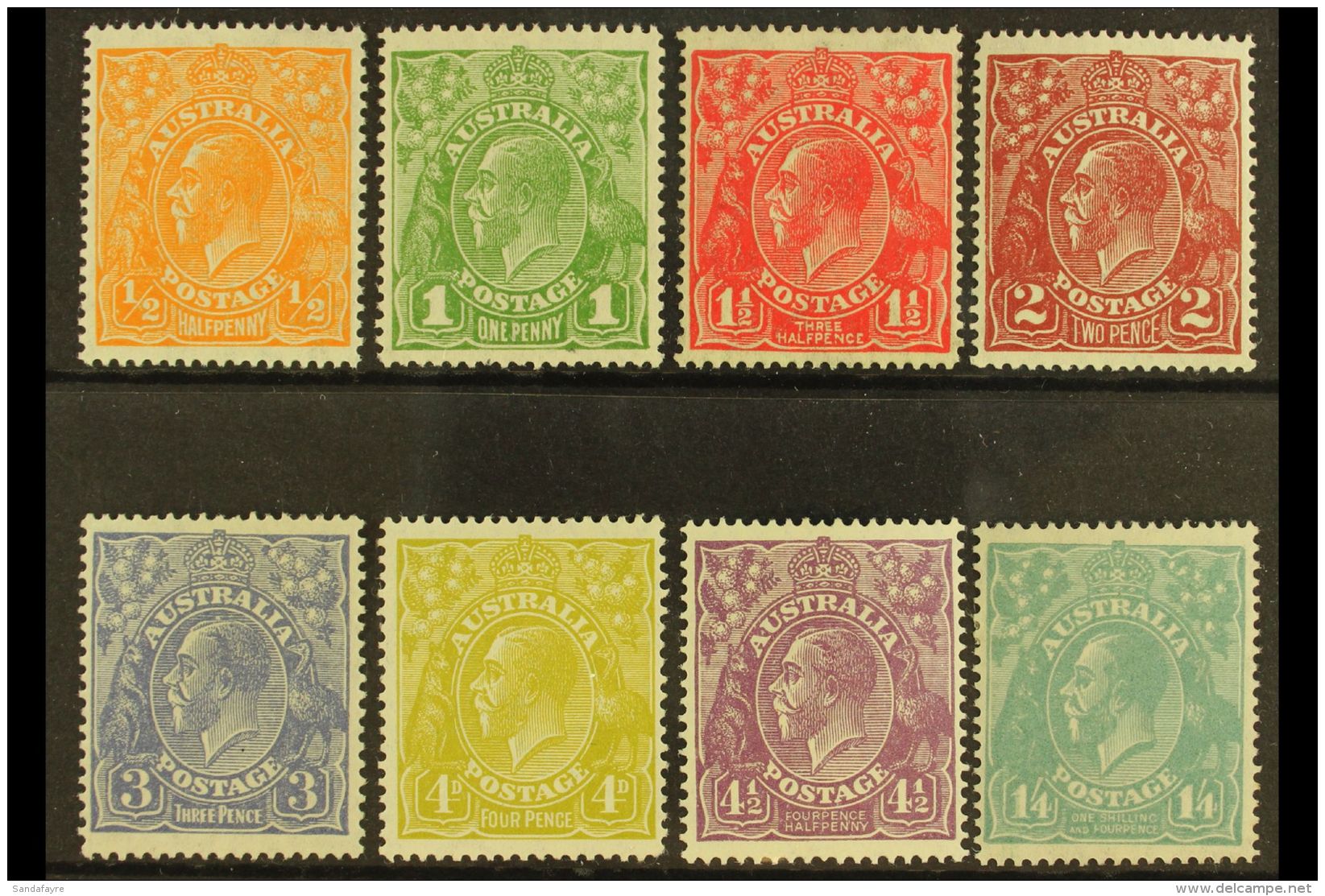 1926 Geo V, "Heads" Set Complete, SG 85/93, Very Fine And Fresh Mint. (8 Stamps) For More Images, Please Visit... - Altri & Non Classificati