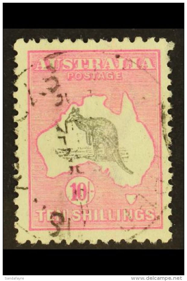 1915 10s Grey And Bright Aniline Pink, SG 43a, Very Fine Used. For More Images, Please Visit... - Altri & Non Classificati