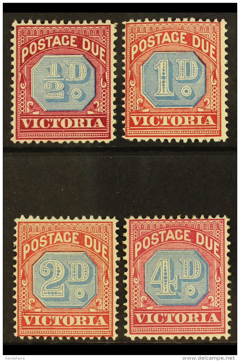 VICTORIA POSTAGE DUES 1890 &frac12;d, 1d, 2d, And 4d All Listed Shades, SG D1a/D4a, Fine Mint. (4 Stamps) For More... - Autres & Non Classés