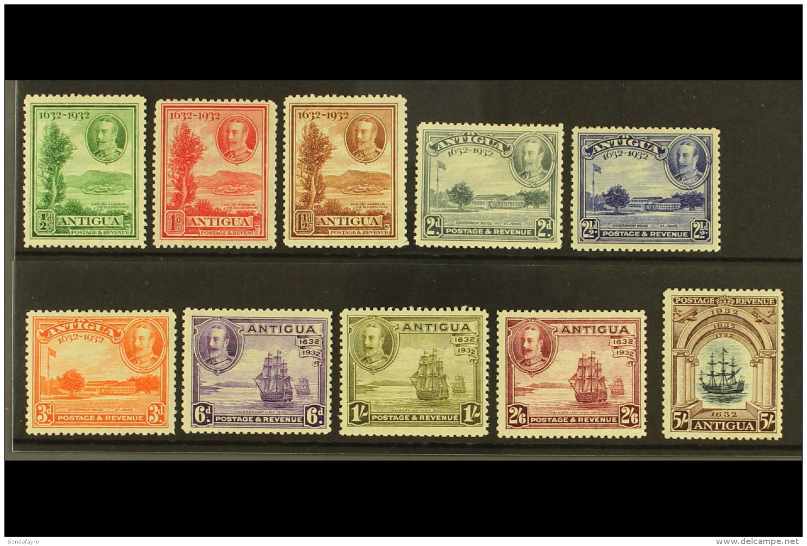 1932 Tercentenary Complete Set, SG 81/90, Very Fine Mint, Fresh. (10 Stamps) For More Images, Please Visit... - Autres & Non Classés