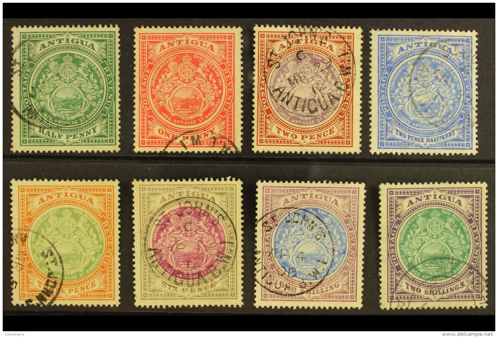 1908-17 Coat Of Arms Defins, Wmk Mult Crown CA Set, SG 41/50, Good To Fine Used (8). For More Images, Please Visit... - Autres & Non Classés