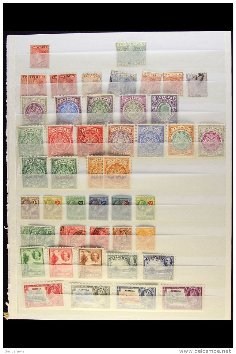 1872-1953 OLD COLLECTION On A Two-sided Stock Page, Mint &amp; Used, Inc 1872 1d Mint (regummed), 1884-87 To 1s... - Altri & Non Classificati