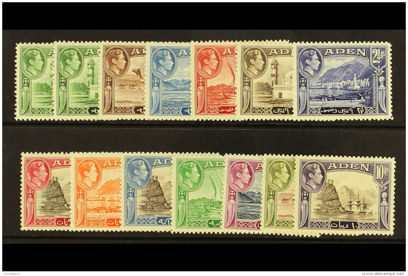 1939 Geo VI Set Complete Incl &frac12;d Shade, SG 16/27, Vf Mint. (14 Stamps) For More Images, Please Visit... - Aden (1854-1963)