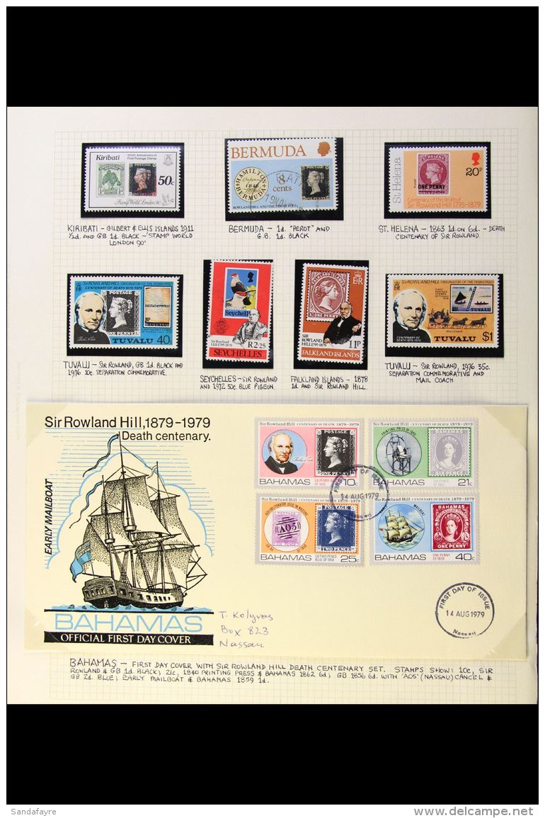 STAMPS ON STAMPS 1940's-1980's World All Different Collection Of Mint (mostly Never Hinged) &amp; Used Stamps,... - Ohne Zuordnung