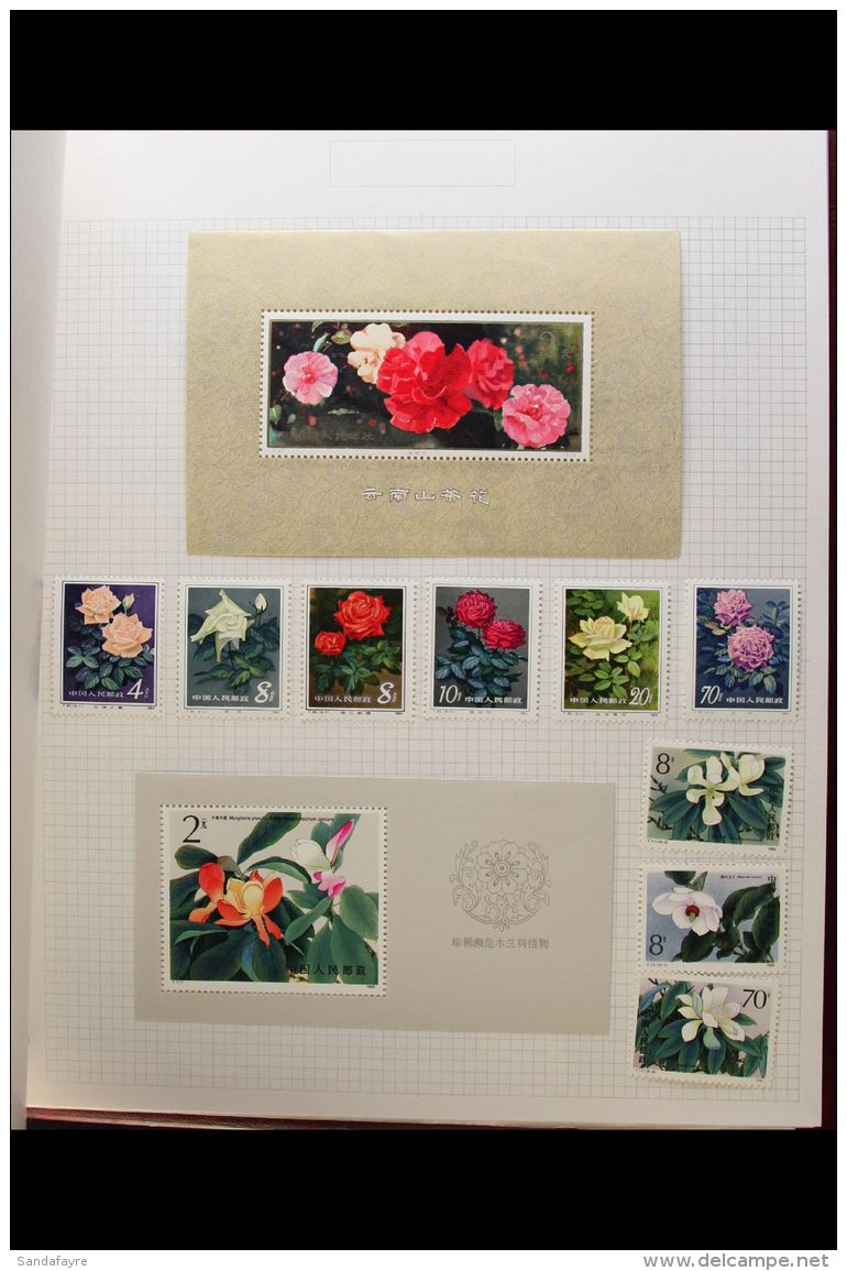 FLOWERS ON STAMPS - INCREDIBLE FOREIGN COUNTRIES FINE MINT COLLECTION A Large All Different Thematic Collection... - Non Classificati