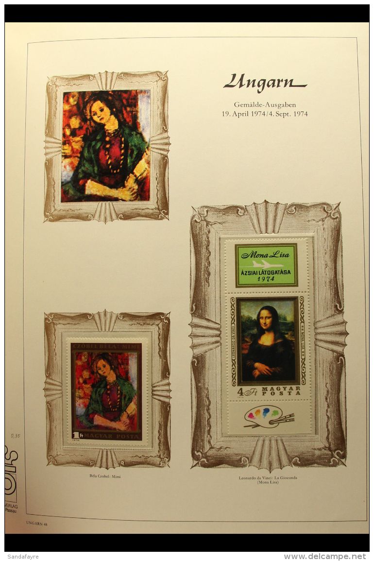 ART 1960s - 1990s. A Beautiful NEVER HINGED MINT European Countries Collection Featuring Art, Presented In Mounts... - Non Classés