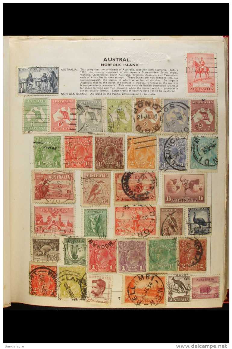 WORLD COLLECTION 19th Century To 1960's Mint &amp; Used All Different Stamps In An Old Album, Inc Canal Zone... - Altri & Non Classificati