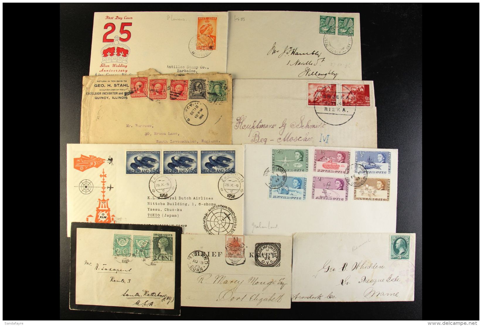 1870s - 1990s CARDS &amp; COVERS HOARD An Interesting Assortment, Mostly USA, MALTA &amp; NETHERLANDS With A Small... - Autres & Non Classés